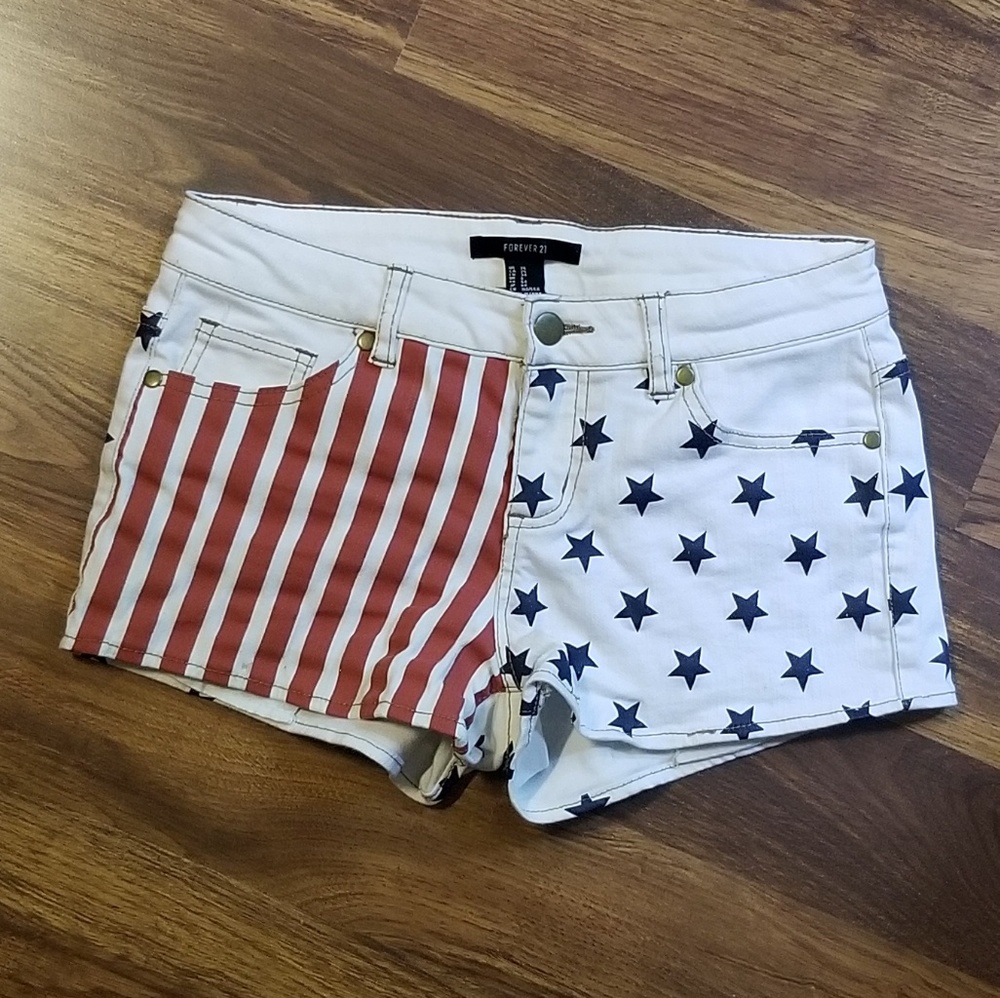 Patriotic Jean Shorts